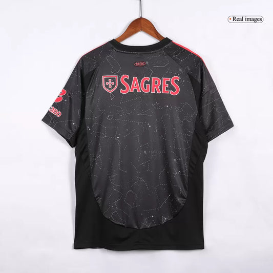 SL Benfica 2024-25 Black Away Fan Version Jersey