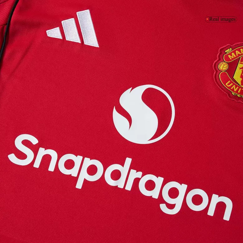 Camisola Manga Comprida M-United 2025-26 Principal Versão Adepto