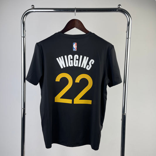 2023 Golden State Warriors Black Dri-Fit T-Shirt Wiggins #22