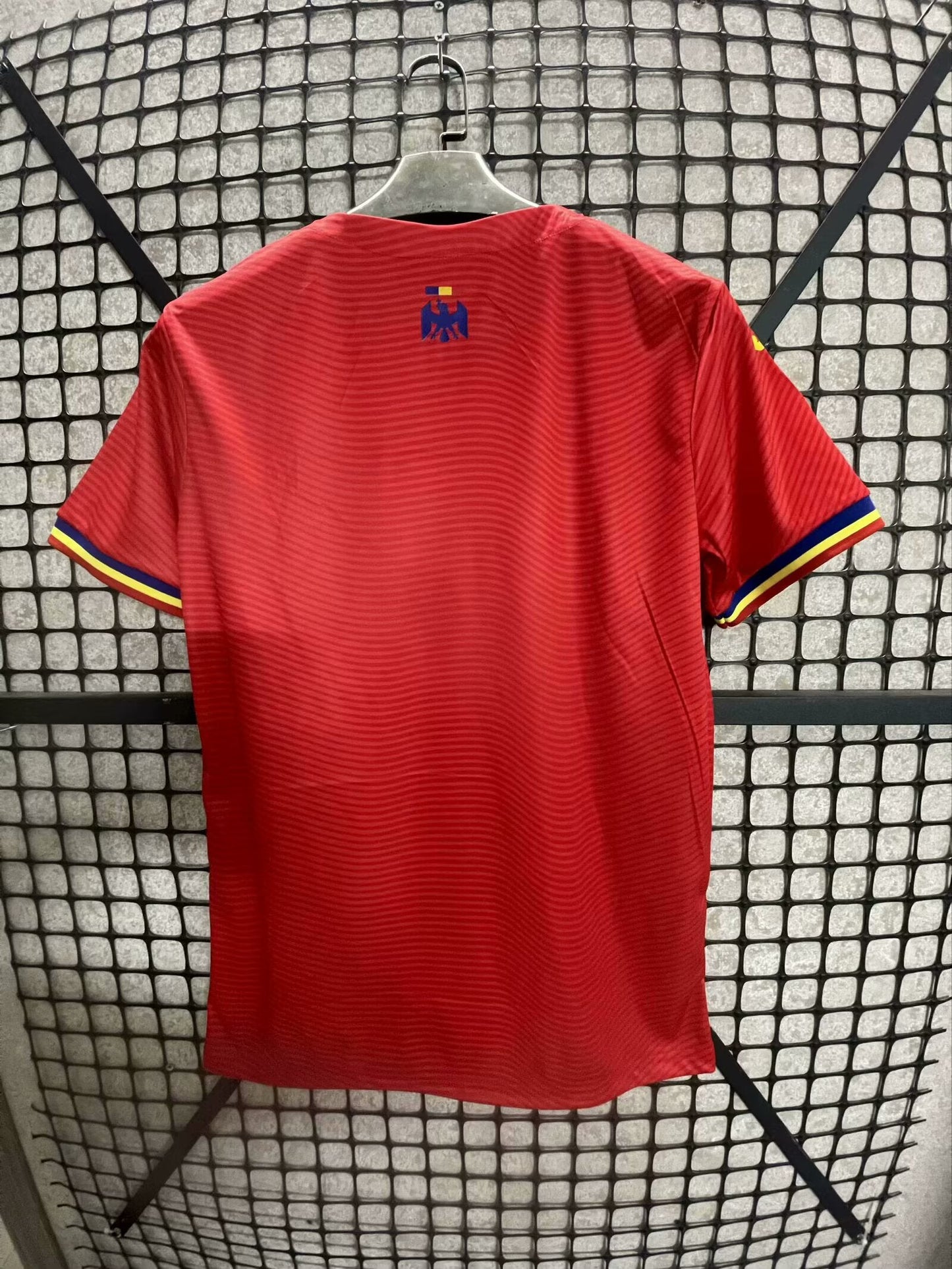 Romania Jersey 2025 Red Away Fan Version