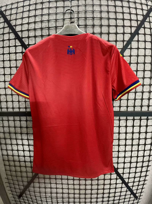 Romania Jersey 2025 Red Away Fan Version