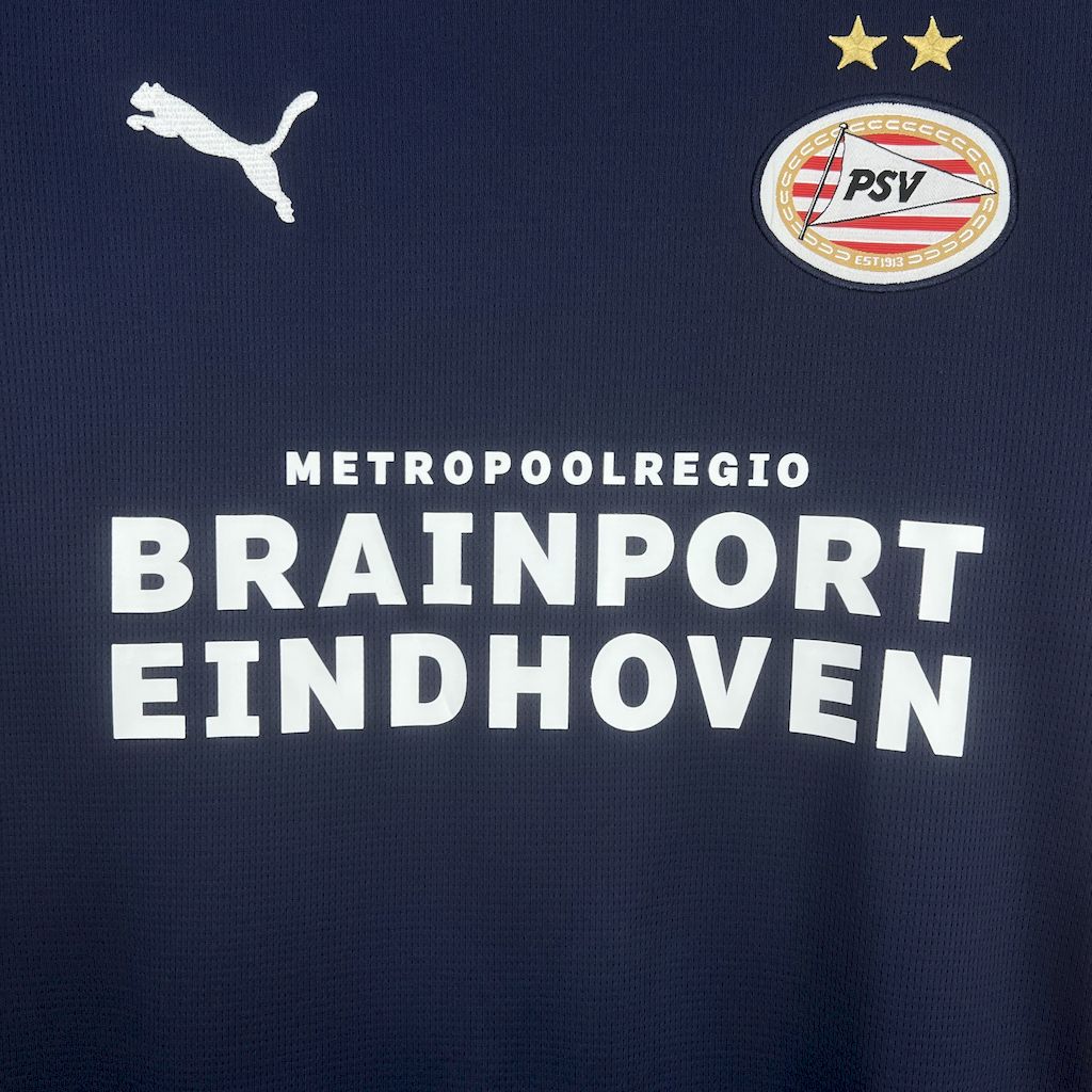 Camisola PSV Eindhoven 2025-26 Alternativa Azul Versão Adepto