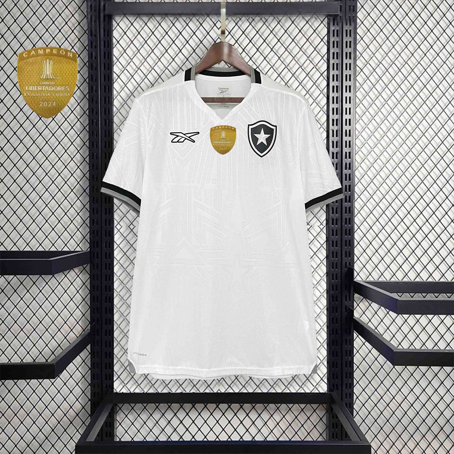 Camisola Botafogo-RJ 2024-25 Alternativa Branca Campeão Libertadores Versão Adepto