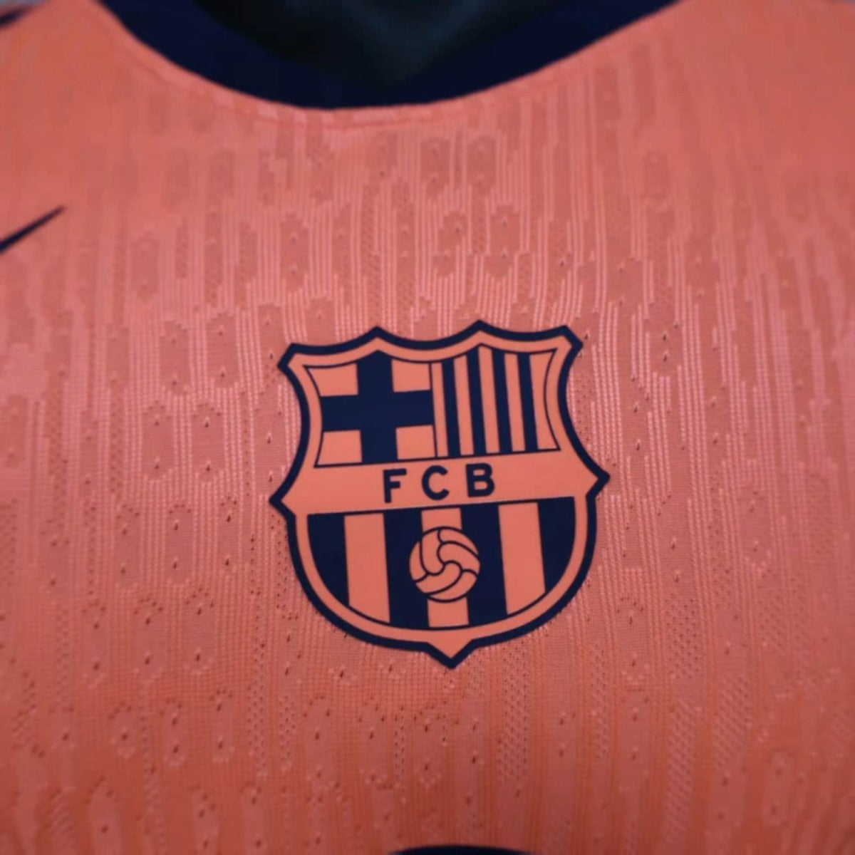Camisola FC Barcelona 2025-26 Alternativa Laranja Versão Jogador