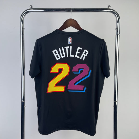 2022 Miami Heat Black Dri-Fit T-Shirt Butler #22