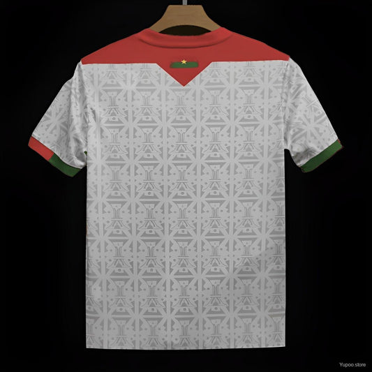 Camisola Burkina Faso 2024 Alternativa Branca Versão Adepto