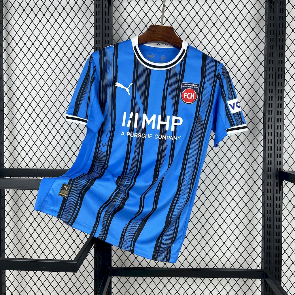 Camisola 1.FC Heidenheim 2025-26 Alternativa Azul Versão Adepto