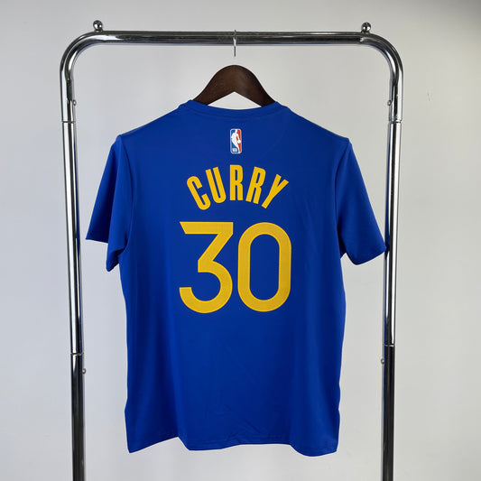 NBA Golden State Warriors Blue Dri-Fit Curry #30 T-Shirt