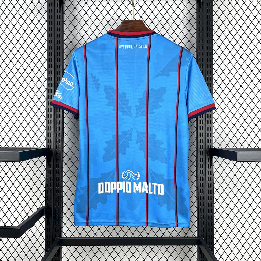 Camisola Cagliari 2025-26 Alternativa Azul Versão Adepto