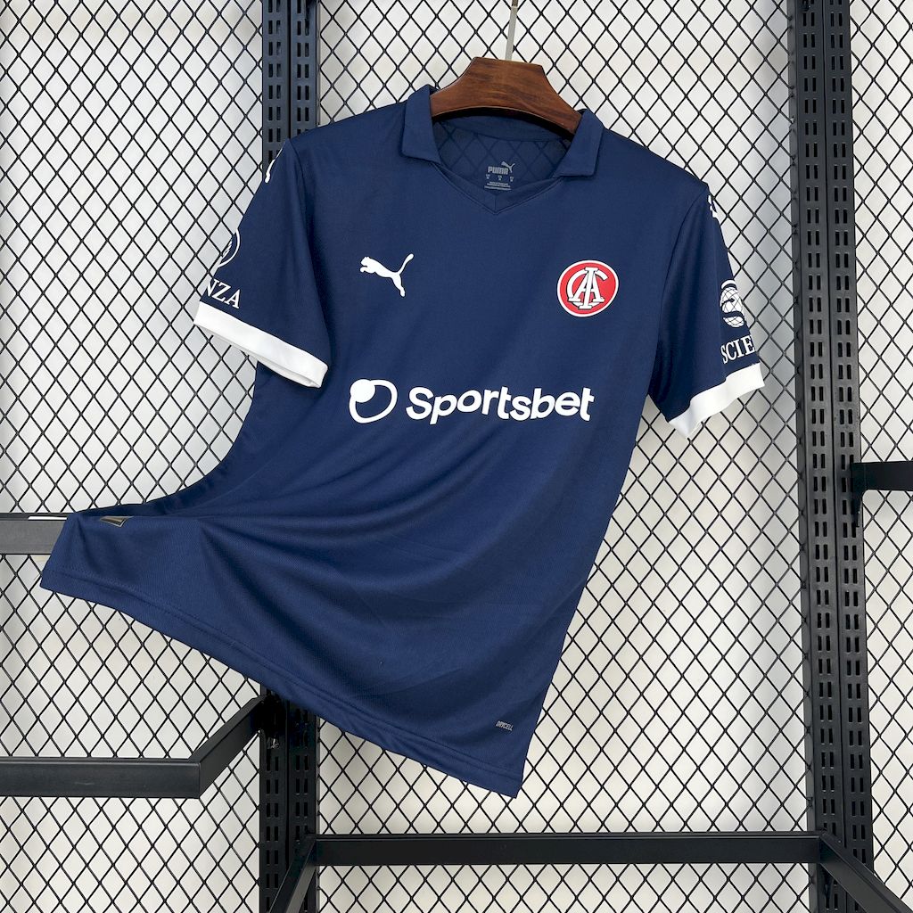 Camisola CA Independiente 2025-26 Alternativa Azul Versão Adepto