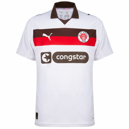 FC St. Pauli 2025-26 Alternate White Jersey Fan Version IRVINE #7