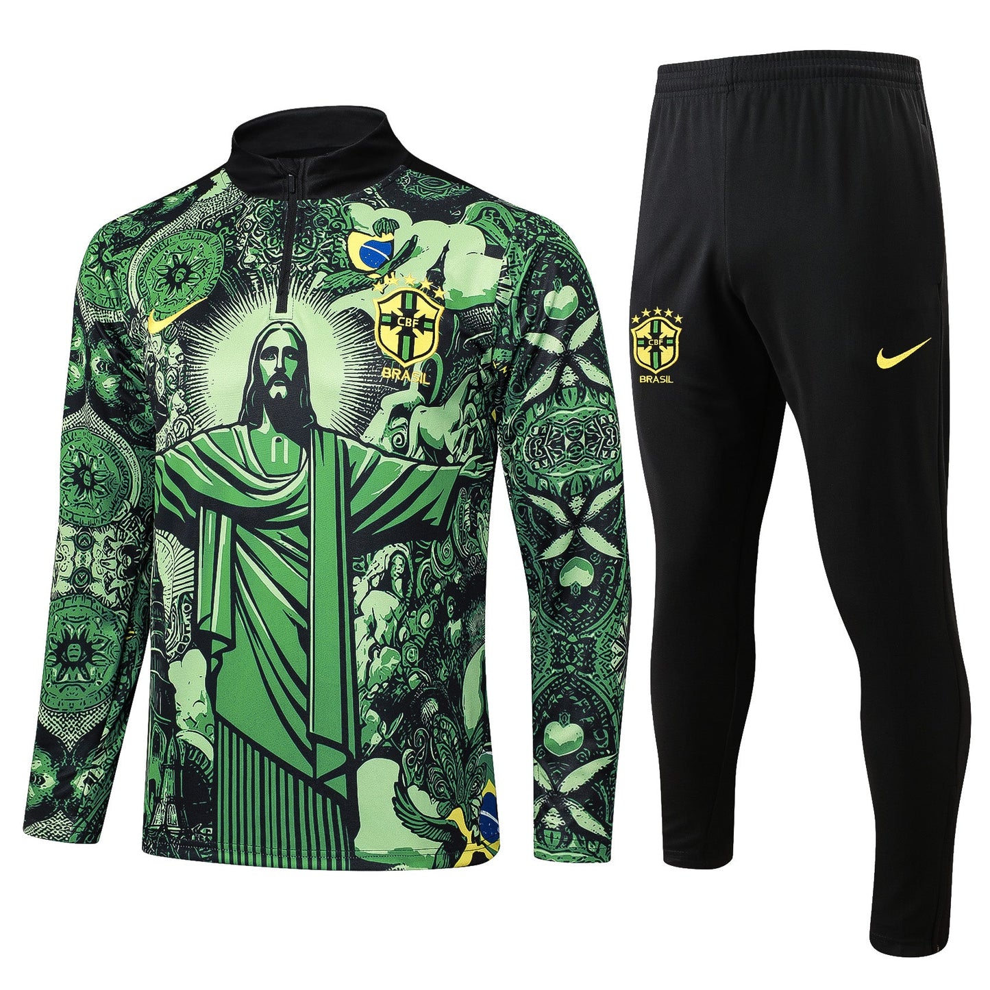 Fato de Treino Brasil 2024 - Camisola com Fecho