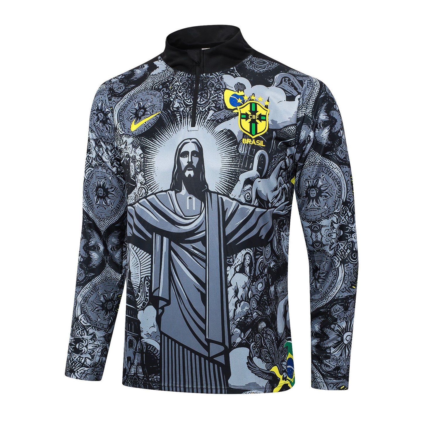 Fato de Treino Brasil 2024 - Camisola com Fecho