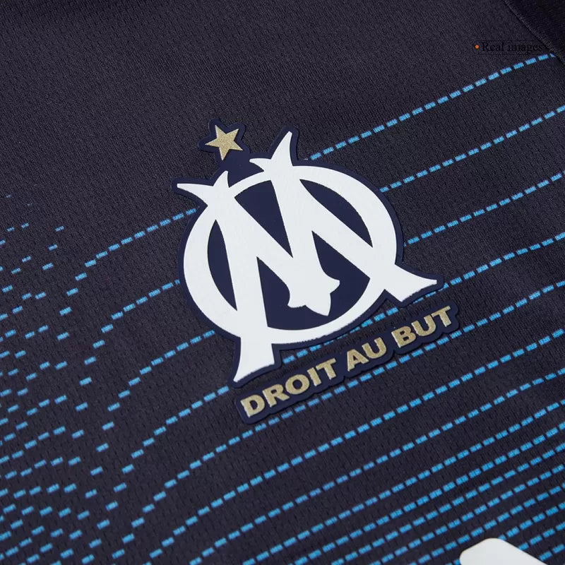Camisola Olympique Marselha 2025-26 Alternativa Azul Versão Adepto
