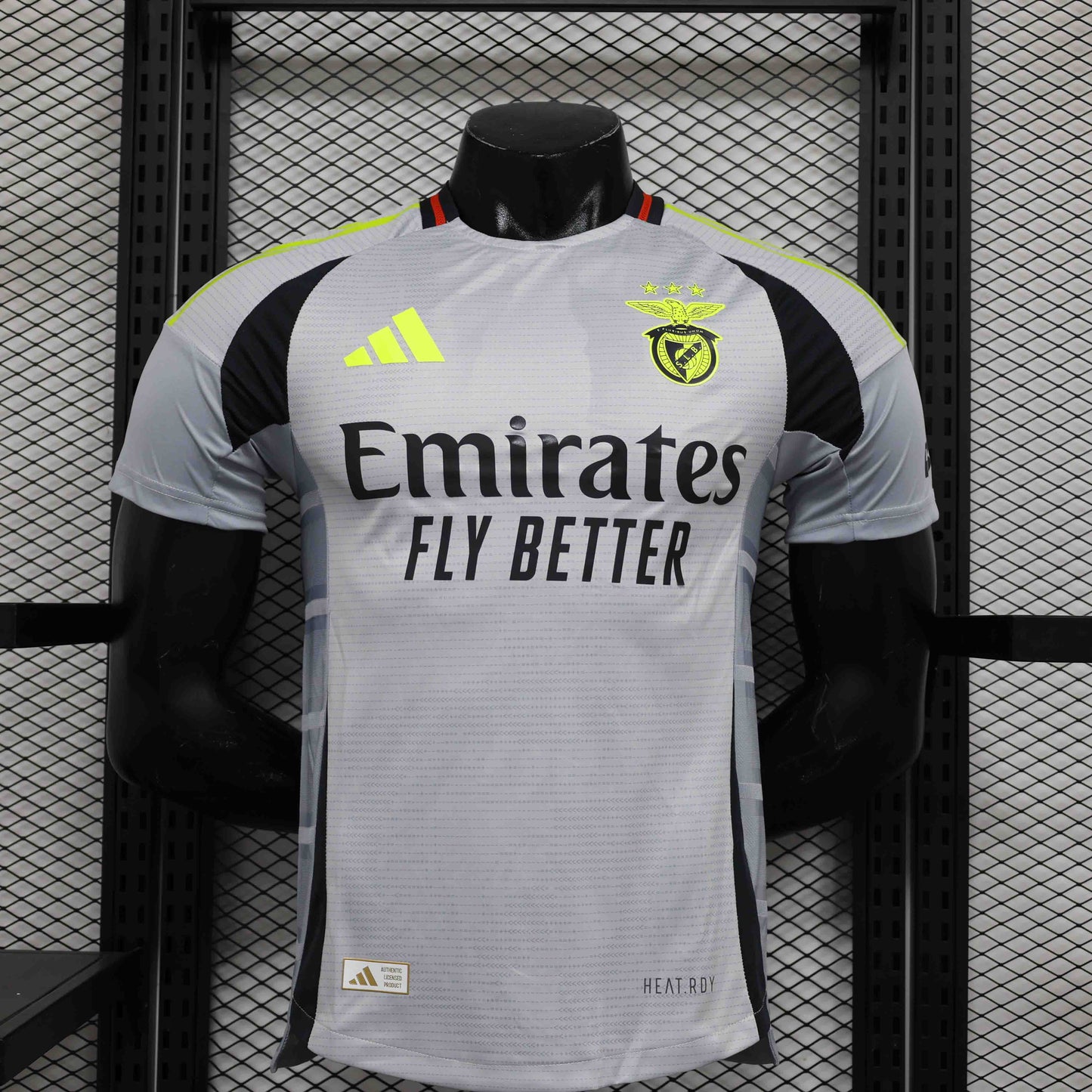 Camisola SLB 2024-25 Alternativa Cinzenta Versão Jogador