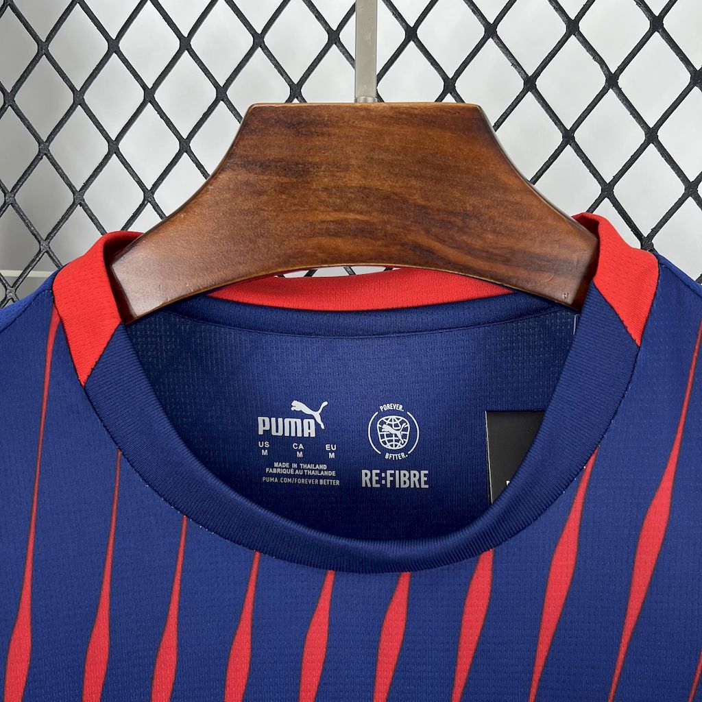 Camisola RB Leipzig 2025-26 Alternativa Azull Versão Adepto