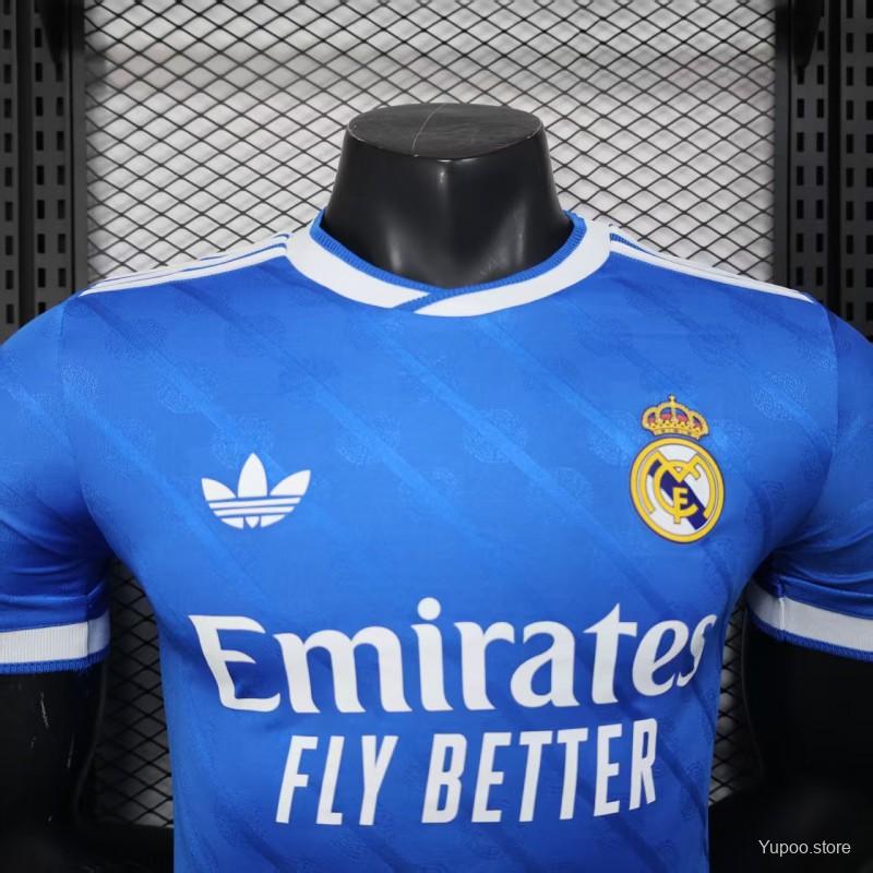 Camisola Real Madrid CF 2025-26 Alternativa Azul Versão Jogador