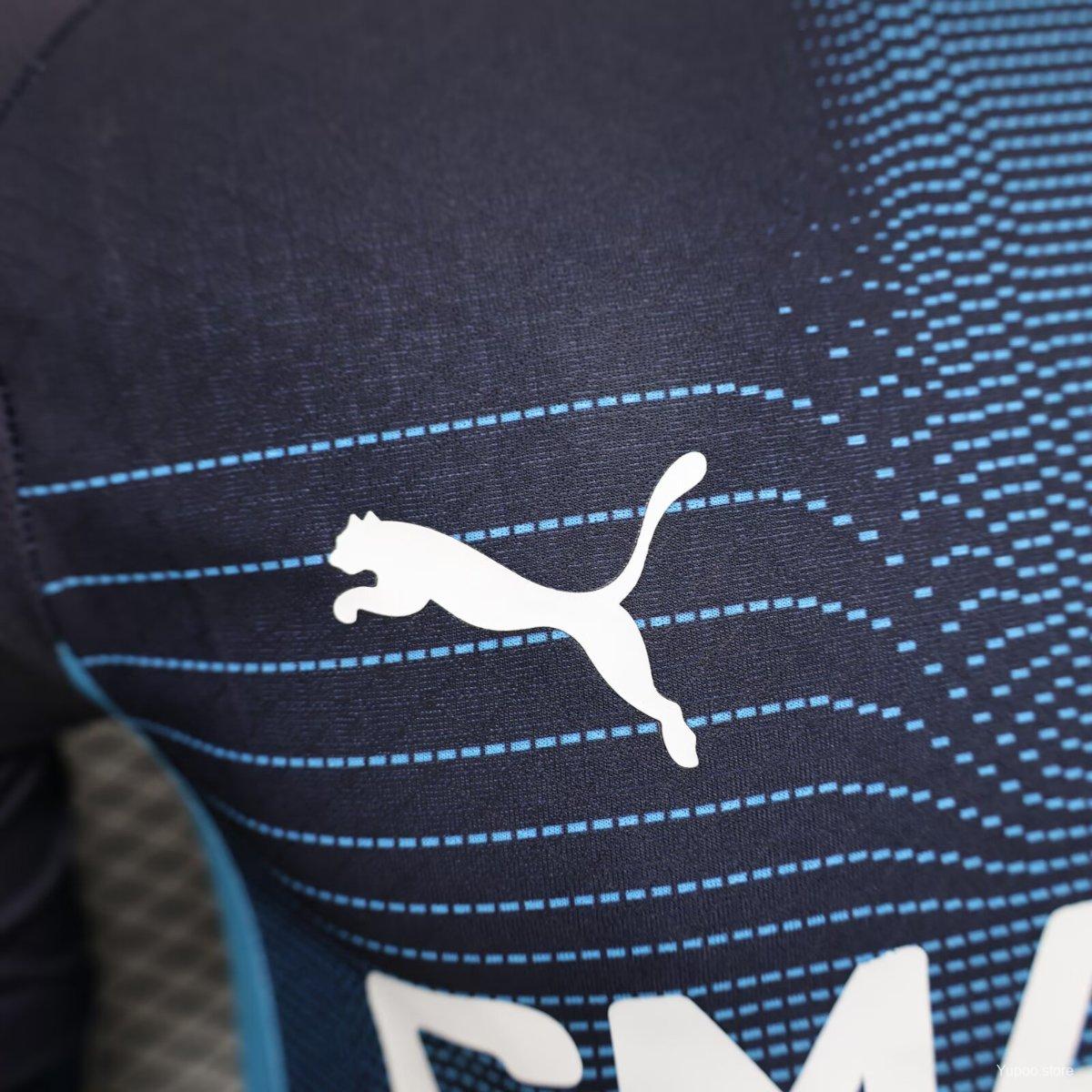 Camisola Olympique Marselha 2025-26 Alternativa Azul Versão Jogador