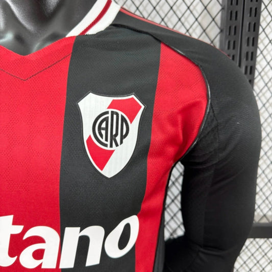 Long Sleeve CA River Plate Jersey 2025-26 Striped CWC Away Player Version