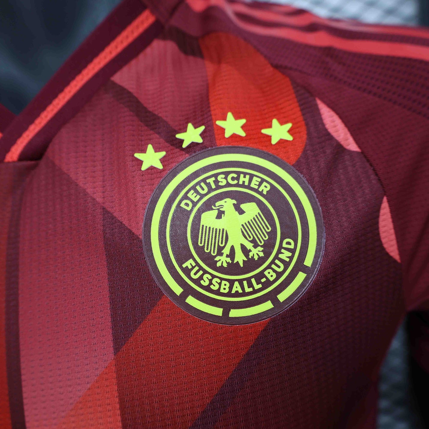 Camisola Alemanha 2025 Alternativa Vermelha Versão Jogador
