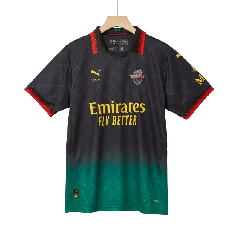 Camisola Ac Milan 2024-25 Alternativa Preta/Verde Versão Adepto "PULISIC" #11