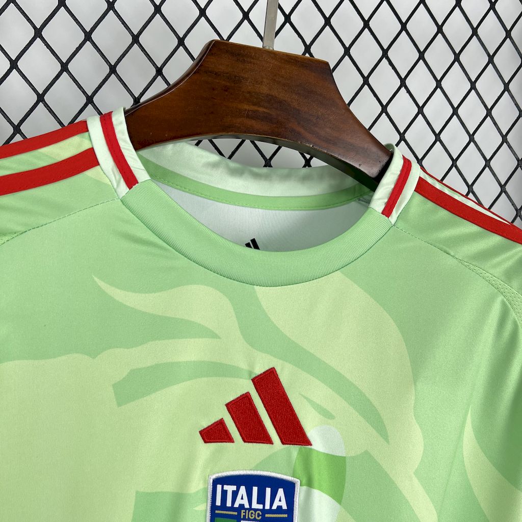 Camisola Italia 2025 Alternativa Verde Versão Adepto