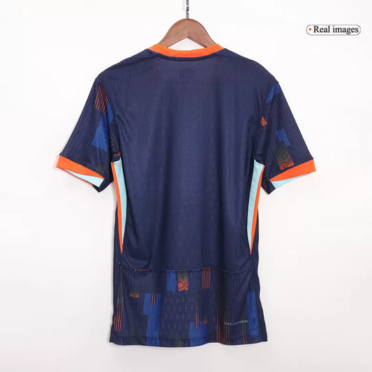Camisola Paises Baixos 2024 Alternativa Azul Versão Adepto (Entrega Imediata)