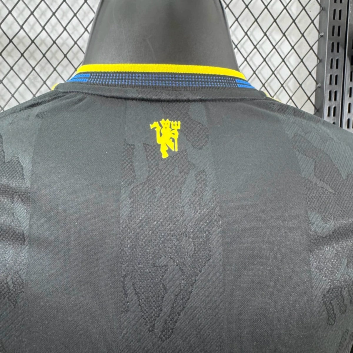 Camisola Manga Comprida M-United 2025-26 Alternativa Preta Versão Jogador