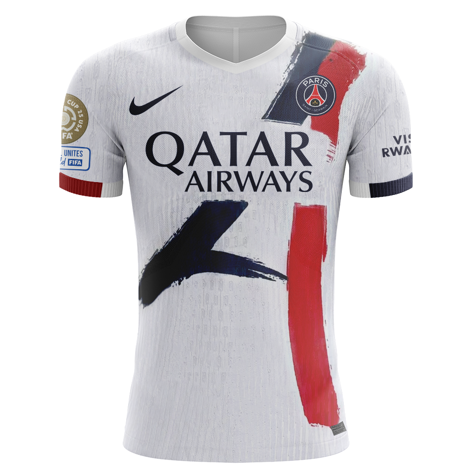 Camisola FC Paris Saint-Germain 2025-26 Alternativa Branca CWC Versão Adepto L. HERNANDEZ #21