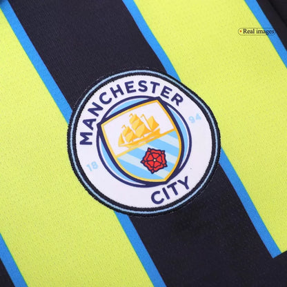 Camisola MCI 2024-25 Alternativa Amarela UCL Versão Adepto HAALAND #9