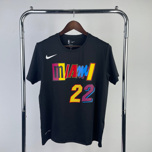 Tshirt NBA 2022 Miami Heat Dri-Fit Butler #22 Preta