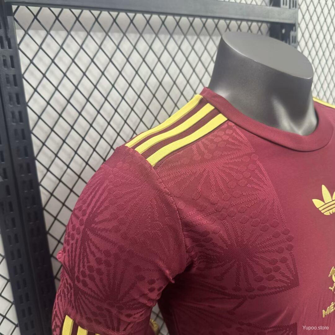 Camisola Manga Comprida Mexico 2025 Edição Gold-Cup Versão Jogador