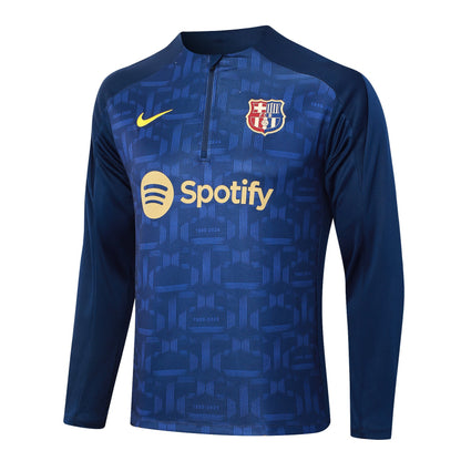 Fato de Treino FC Barcelona 2024-25 - Camisola com Fecho