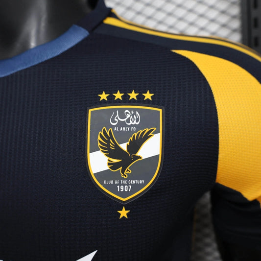 Camisola Al Ahly SC 2024-25 Alternativa Preta Versão Jogador