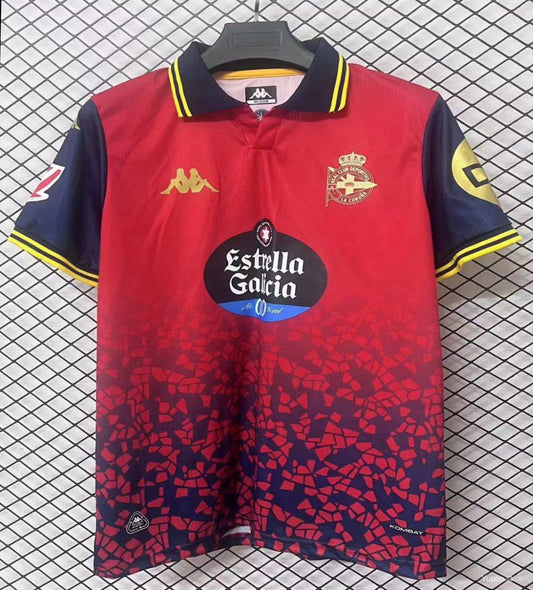 Camisola RC Deportivo de Corunha 2025-26 Alternativa Vermelha Versão Adepto