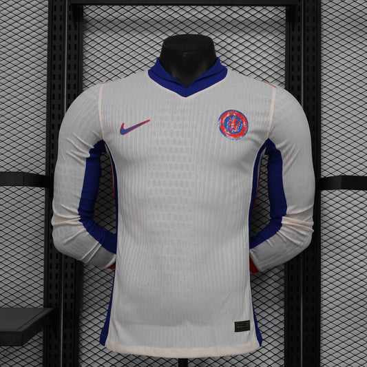 Camisola Manga Comprida CHE 2024-25 Alternativa Branca Versão Jogador