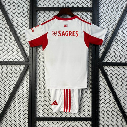 Kit Criança SLB 2025-26 Alternativo Branco (Entrega Imediata)