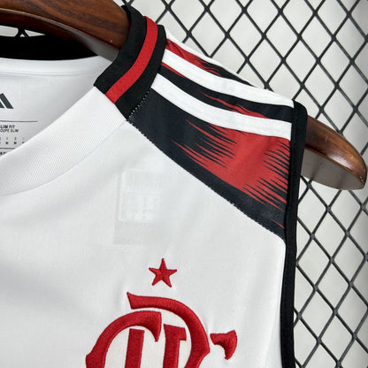 Manga Cava CR Flamengo 2025-26 Alternativa Branca