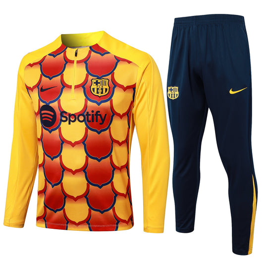 Fato de Treino FC Barcelona 2024-25 - Camisola com Fecho