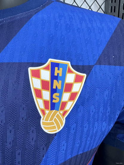 Camisola Croácia 2024 Alternativa Azul Versão Jogador