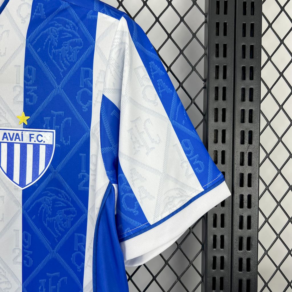 Camisola Avaí F.C. 2025-26 Principal Lisa Versão Adepto