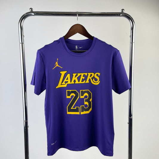 Tshirt NBA 2023 Los Angeles Lakers Dri-Fit James #23 Azul