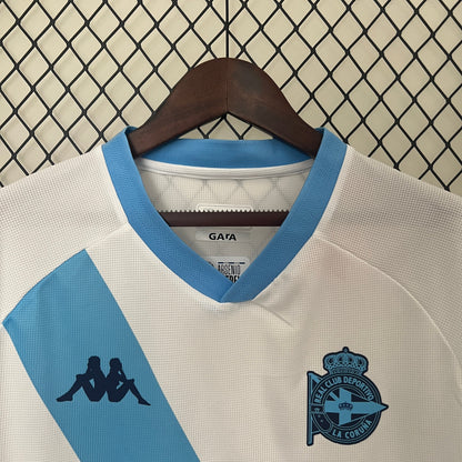 Camisola RC Deportivo de Corunha 2024-25 Alternativa Branca Versão Adepto