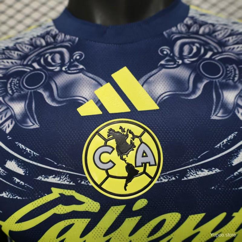 Camisola CF America 2025-26 Alternativa Azul Versão Jogador