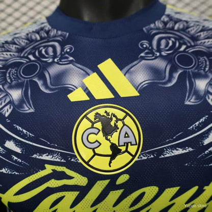 Camisola CF America 2025-26 Alternativa Azul Versão Jogador