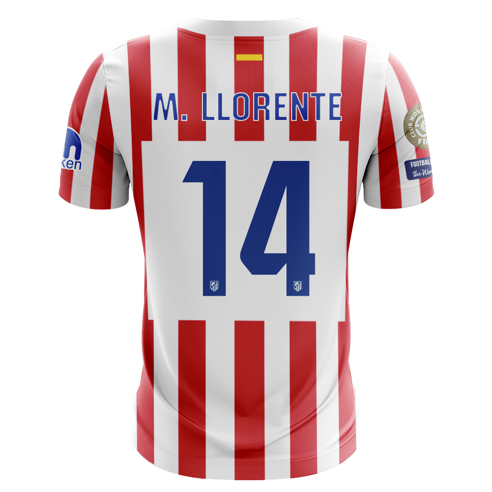 Camisola Atletico Madrid 2025-26 Principal CWC Versão Adepto M. LLORENTE #14