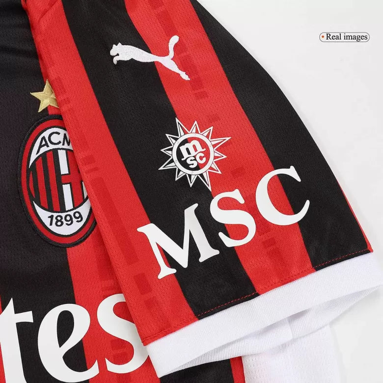 Camisola Ac Milan 2024-25 Principal Versão Adepto THEO #19