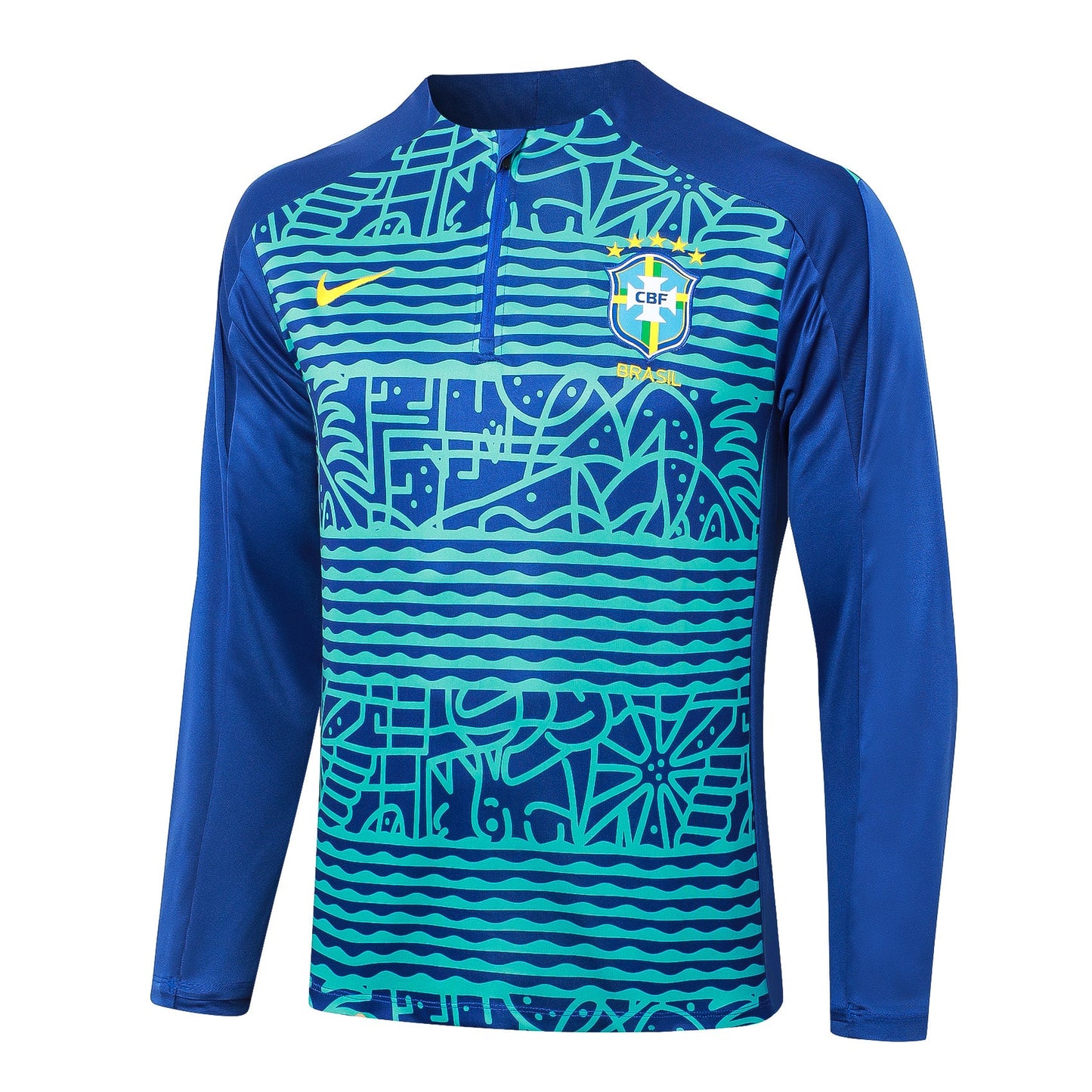 Fato de Treino Brasil 2024 - Camisola com Fecho