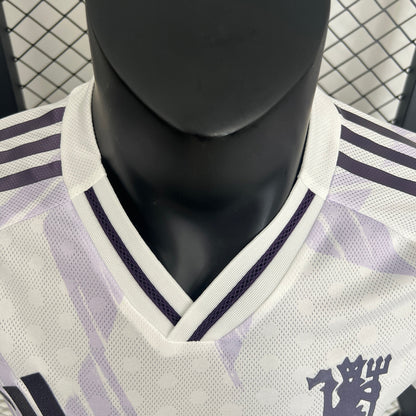 Camisola M-United 2025-26 Alternativa Branca Versão Jogador