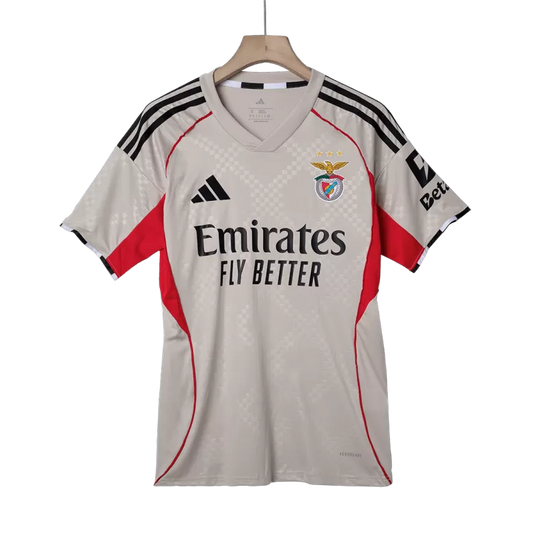 Camisola SLB 2025-26 Alternativa Beje Versão Adepto (Entrega Imediata)
